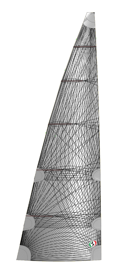 MAIN Membrane blk race Mainsail black race